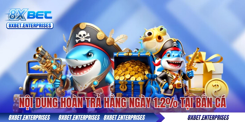 Nội dung hoàn trả hằng ngày 1.2% tại bắn cá